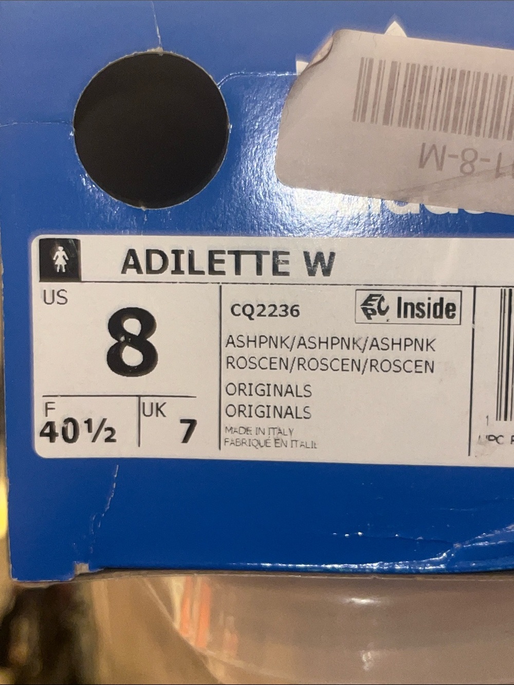Adidas Adilette Premium Slides Sandals Shoes Made in Italy CQ2236 pink Women’s 8 - Picture 11 of 11